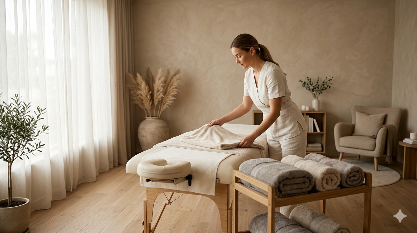 Rolig klinik stemning i behandlingsrum